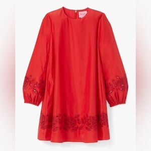 Kate Spade Rose Embroidered Ella Dress